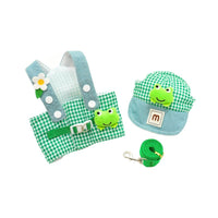 HKM-7697981 Frog and French Fries Patterned Pet Harness and Lead Rope Sets for Cats