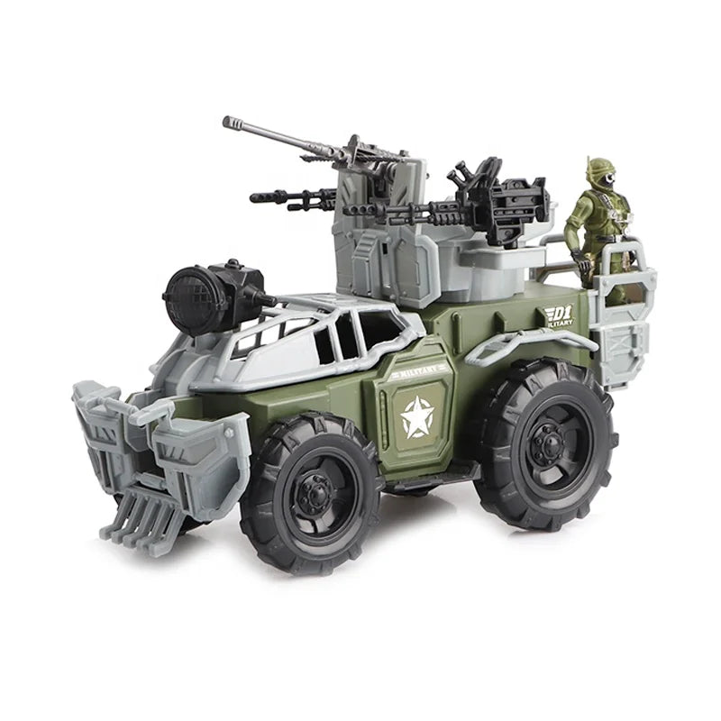 HKM-769939 Military Action Play Set Toy for Boys Ages 4-12, Includes Soldier Accessories, Plastic, In-Stock