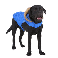 HKM-7699901 Winter Reflective Pet Clothes for Large Dogs - Casual Polyester Design