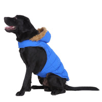 HKM-7699901 Winter Reflective Pet Clothes for Large Dogs - Casual Polyester Design