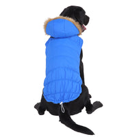 HKM-7699901 Winter Reflective Pet Clothes for Large Dogs - Casual Polyester Design