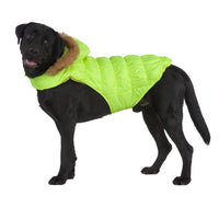 HKM-7699901 Winter Reflective Pet Clothes for Large Dogs - Casual Polyester Design