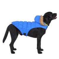 HKM-7699901 Winter Reflective Pet Clothes for Large Dogs - Casual Polyester Design