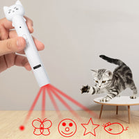 HKM-7700541 USB Rechargeable Infrared Cat Laser Light with Multiple Functions and Feather Accessory