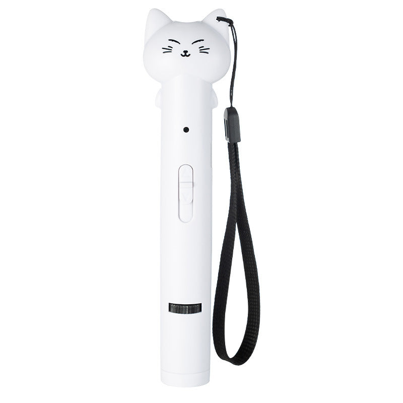 HKM-7700541 USB Rechargeable Infrared Cat Laser Light with Multiple Functions and Feather Accessory