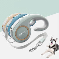 HKM-770259 Automatic Telescopic Leash for Dogs and Cats, 3m Expandable Pet Leash with Ergonomic Grip and Durable Hook