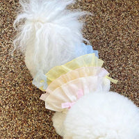 HKM-7703101 Breathable Multi-Layer Summer Skirt for Dogs and Cats, Soft Coral Fleece