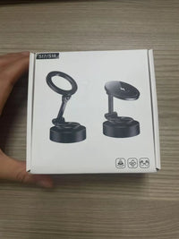HKM-770323 15W Wireless Car Phone Holder with Strong Vacuum Magnetic Mount for All Smartphones