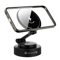 HKM-770323 15W Wireless Car Phone Holder with Strong Vacuum Magnetic Mount for All Smartphones