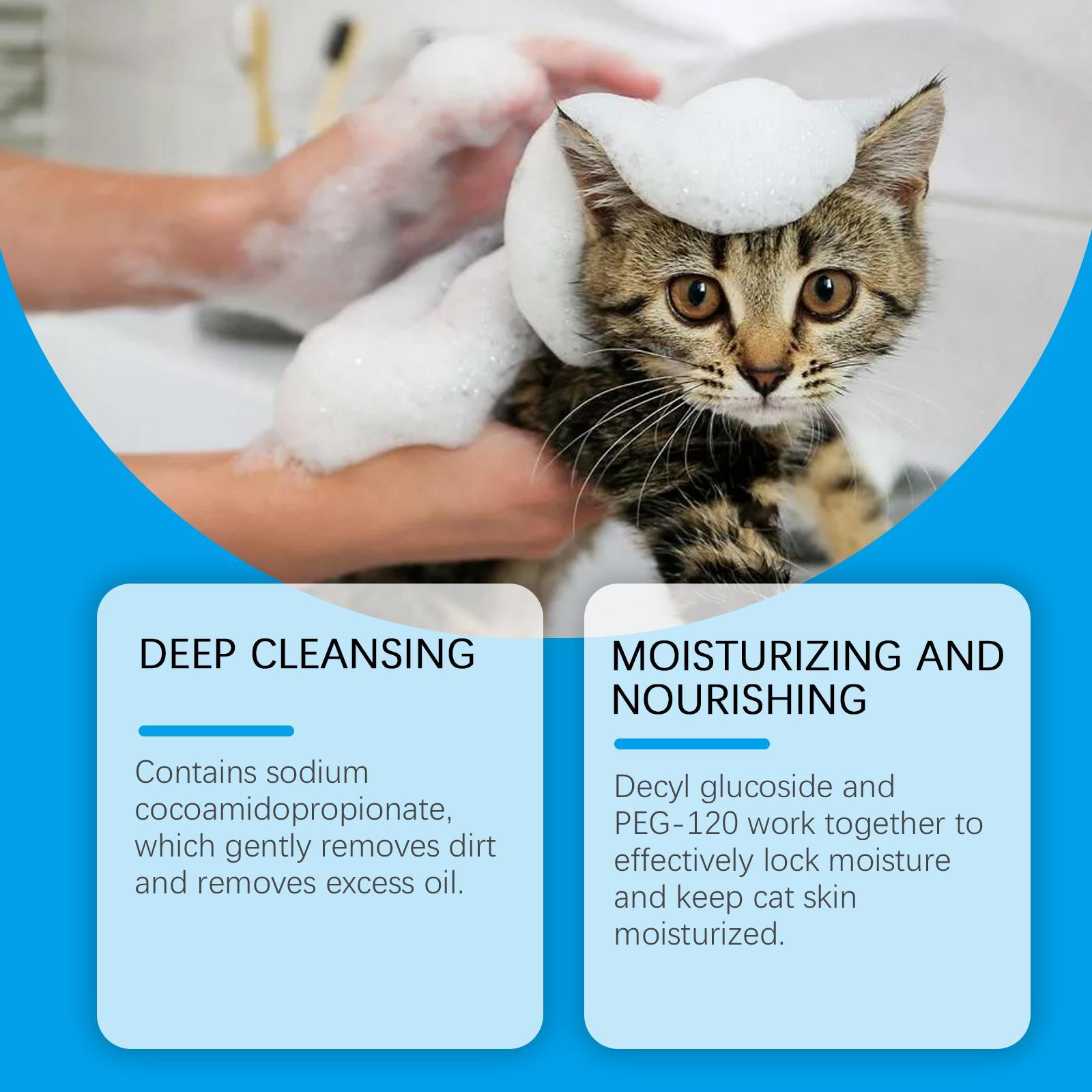 HKM-7703357 Mild Cat Cleaning Mousse - Non-Irritating Pet Foaming Cleanser