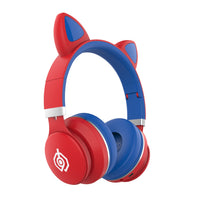 HKM-770451 Cute Cat Ears Wireless Bluetooth Headset with Stereo Sound and Voice Control