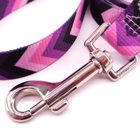 HKM-7705277 Color Stripe Digital Gradient PET Traction Strap in Purple Arrow Design - Available in S, M, L Sizes