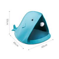HKM-7705533 Foldable Pet Nest Made from Recyclable Chemical Fiber Felt, Washable and Tear-Resistant, Comfortable for All Seasons