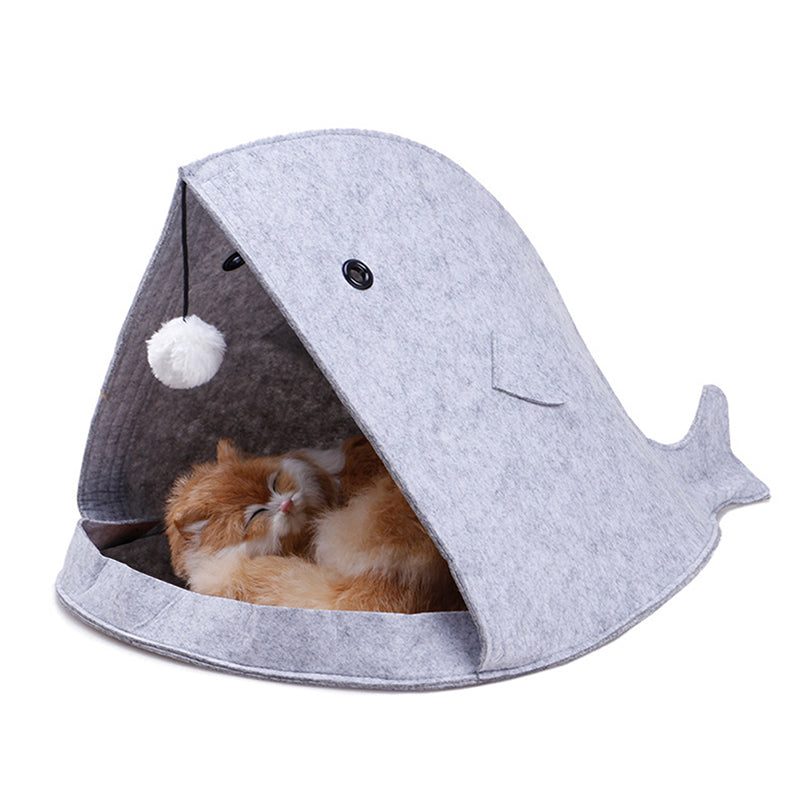 HKM-7705533 Foldable Pet Nest Made from Recyclable Chemical Fiber Felt, Washable and Tear-Resistant, Comfortable for All Seasons