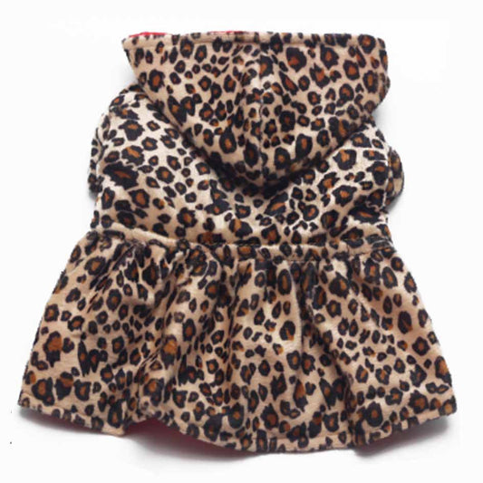 HKM-7705917 Reversible Leopard Print Cotton Dress for Versatile Stylish Outfits