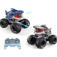 HKM-770835 Amphibious Remote Control Stunt Car with Water Jet Function for Indoor and Outdoor Play
