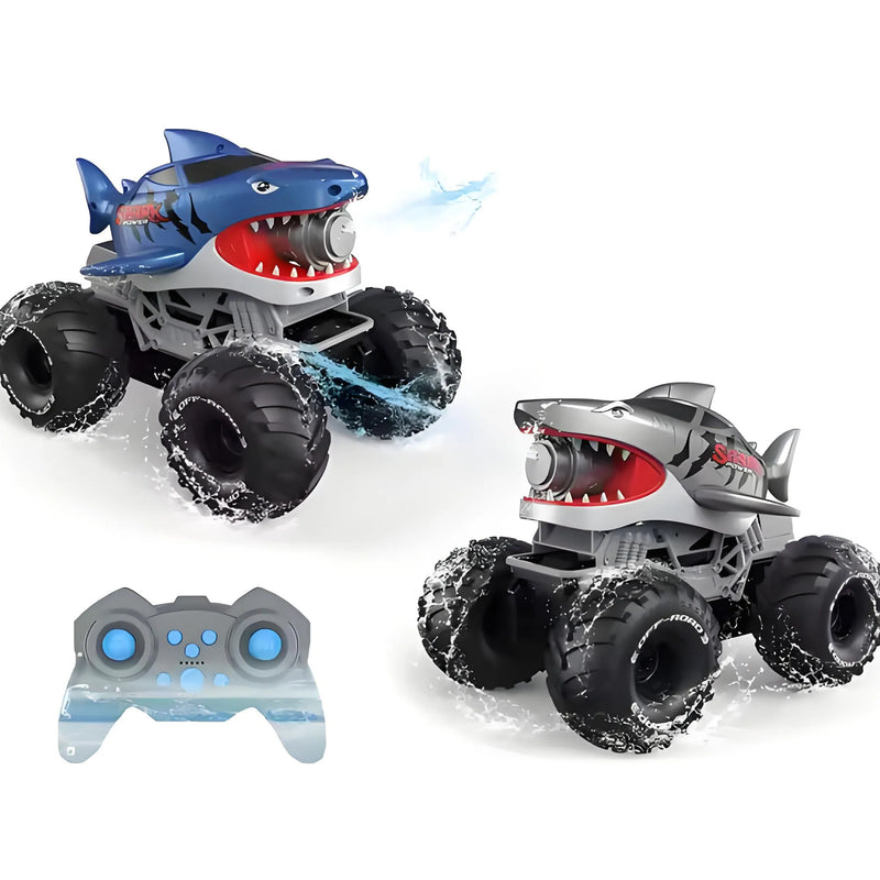 HKM-770835 Amphibious Remote Control Stunt Car with Water Jet Function for Indoor and Outdoor Play