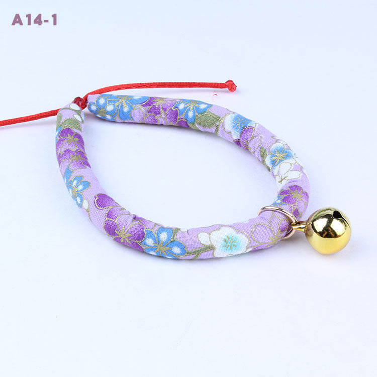HKM-7709245 Pet Collar Bell Ornaments for Cats and Small Dogs - Adjustable Sizes XS to L