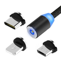 HKM-770963 3-in-1 Magnetic Charging Cable for Seamless Connectivity and Convenience