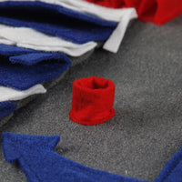 HKM-7712061 Anti-Choking Dog Snuffle Mat for Slow Feeding and Nosework Training, Blue, 50x70cm