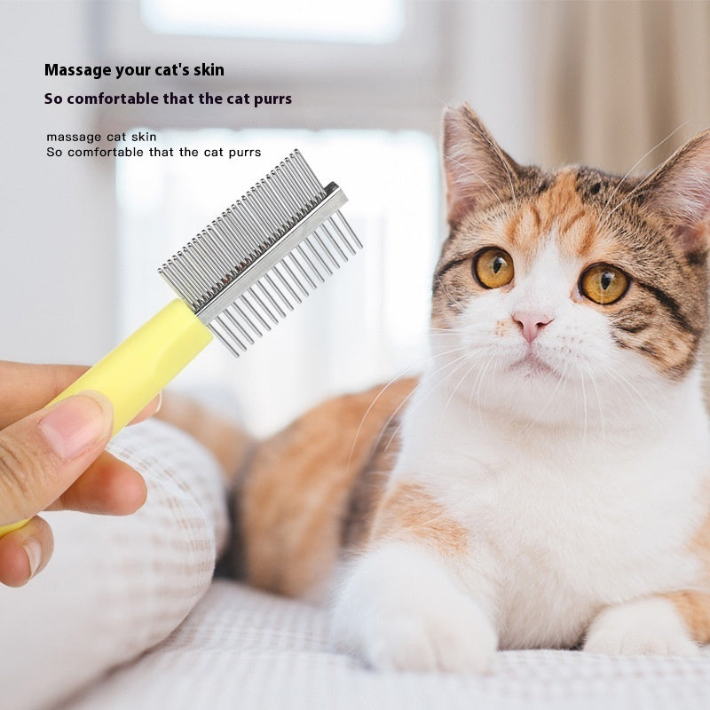 HKM-7712829 Fluffy Nail Scissors Comb for Cats and Dogs ¨C Set of 3 Plastic Combs