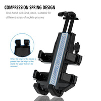 HKM-771283 Motorcycle Mobile Phone Holder with USB Charging for Navigation – Black ABS Design