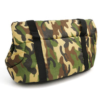 HKM-7713469 Breathable Mesh Pet Backpack for Cats and Dogs - Canvas Messenger Shoulder Bag with Stripes, Available in Sizes S and L