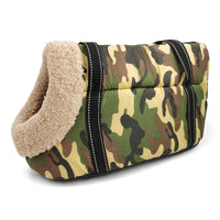 HKM-7713469 Breathable Mesh Pet Backpack for Cats and Dogs - Canvas Messenger Shoulder Bag with Stripes, Available in Sizes S and L