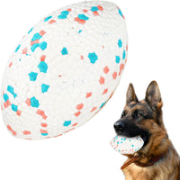 HKM-7714493 Durable Large Rugby Balls for Heavy Chewers - 14x9cm, 105g