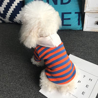HKM-7715389 Casual Pet Striped Sweater for All Breeds, Soft Cotton Material