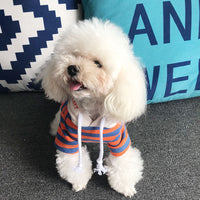 HKM-7715389 Casual Pet Striped Sweater for All Breeds, Soft Cotton Material