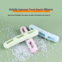 HKM-7716669 Dog Chew Toy for Dental Health - Pet Sausage Chew Brush and Cleaning Buddy
