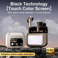 HKM-771731 AI Translation Bluetooth Headphones with ANC Noise Reduction and LCD Screen Battery Indicator