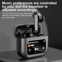 HKM-771731 AI Translation Bluetooth Headphones with ANC Noise Reduction and LCD Screen Battery Indicator