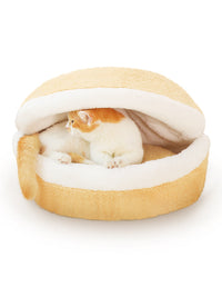 HKM-771923 Cozy Closed Cat Bed Mat with Removable Cushion for Warm Summer Comfort