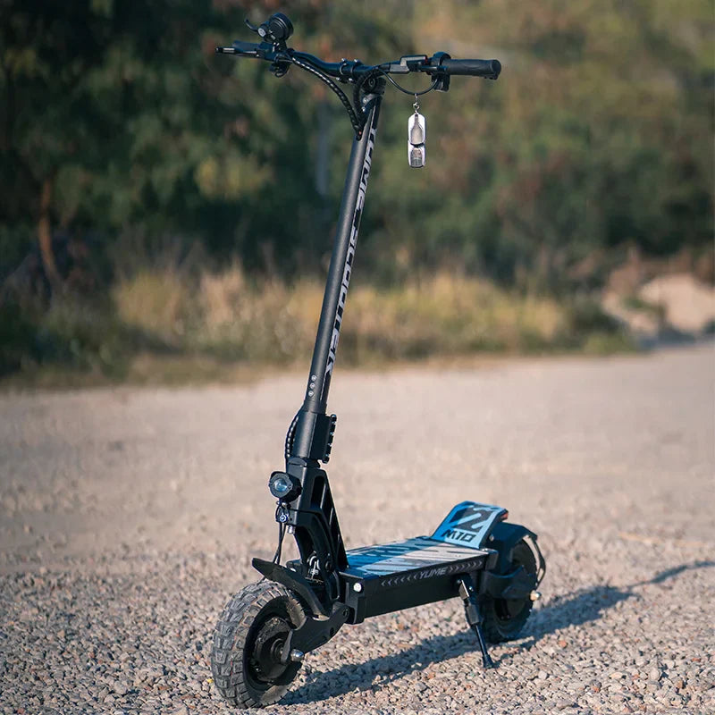 HKM-771923 YUME M10 Electric Scooter 250W Dual Motors 15mph Max Speed 10-inch Off-Road Tires Foldable for Adults