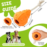 HKM-7720253 Durable Interactive Dog Toy for Fetch and Chewing, Treat-Dispensing Natural Rubber Toy for Small to Medium Breeds