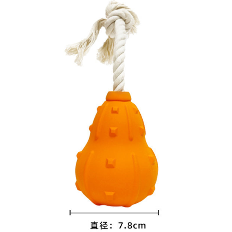 HKM-7720253 Durable Interactive Dog Toy for Fetch and Chewing, Treat-Dispensing Natural Rubber Toy for Small to Medium Breeds