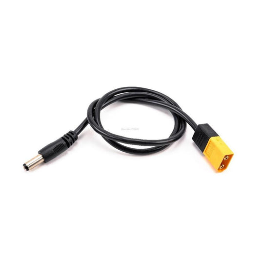 HKM-772115 XT60 to DC 5.5mm x 2.5mm Power Cord – 0.5m Dual Core 22 AWG Adapter Cable