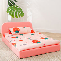HKM-7721405 Comfortable Removable Sponge Pet Bed for Dogs and Cats - Sizes S, M, L with Soft Peach Skin Fabric