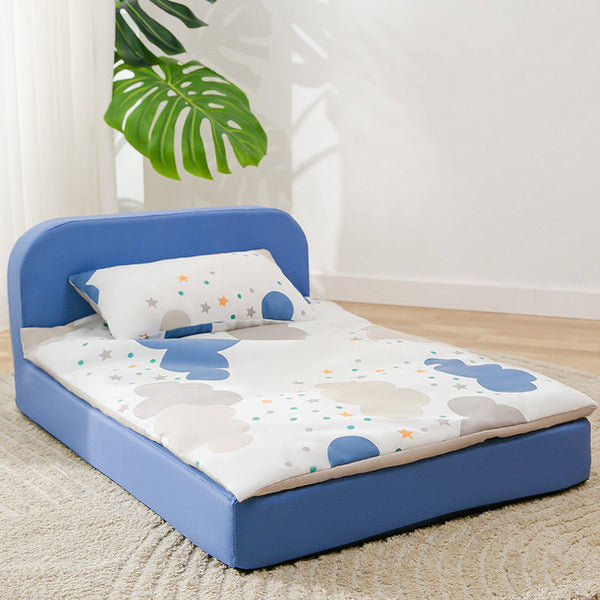 HKM-7721405 Comfortable Removable Sponge Pet Bed for Dogs and Cats - Sizes S, M, L with Soft Peach Skin Fabric