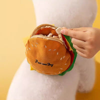 HKM-7722429 Cartoon Hamburger Design Adjustable Vest & Leash Set for Cats and Dogs with Backpack