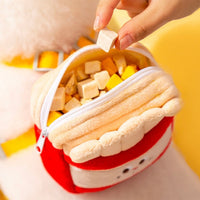HKM-7722429 Cartoon Hamburger Design Adjustable Vest & Leash Set for Cats and Dogs with Backpack