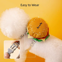 HKM-7722429 Cartoon Hamburger Design Adjustable Vest & Leash Set for Cats and Dogs with Backpack