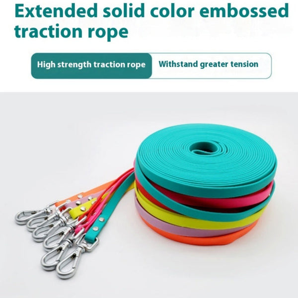 HKM-7722557 Waterproof PVC Handheld Dog Walking Rope - Available in Multiple Colors and Lengths