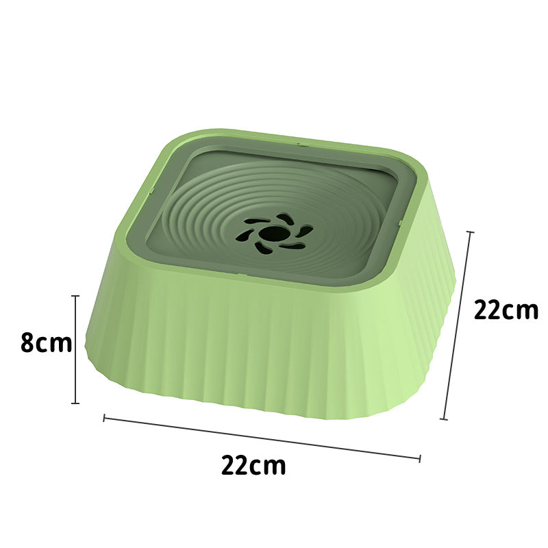 HKM-7722941 Floating Pet Water Bowl with Anti-Tip Design and Large Capacity for Dogs and Cats