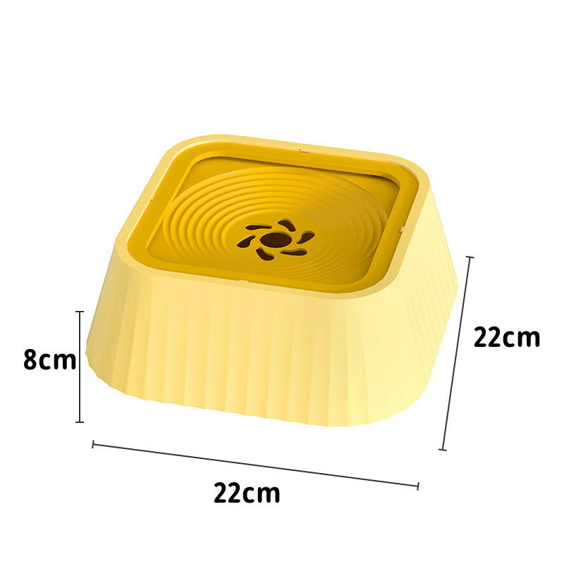 HKM-7722941 Floating Pet Water Bowl with Anti-Tip Design and Large Capacity for Dogs and Cats