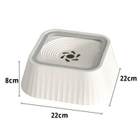 HKM-7722941 Floating Pet Water Bowl with Anti-Tip Design and Large Capacity for Dogs and Cats