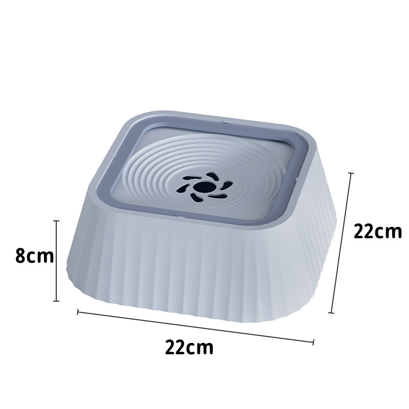 HKM-7722941 Floating Pet Water Bowl with Anti-Tip Design and Large Capacity for Dogs and Cats