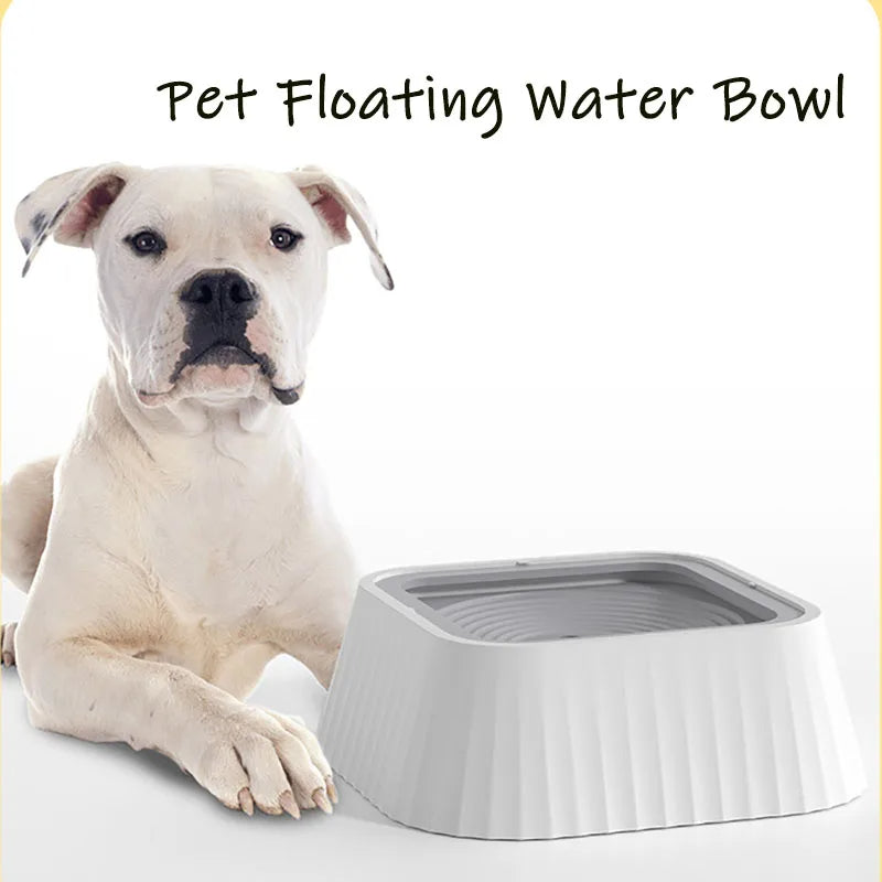 HKM-7722941 Floating Pet Water Bowl with Anti-Tip Design and Large Capacity for Dogs and Cats